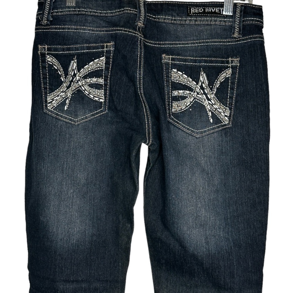 Red Rivet Jeans - Picture 6 of 7